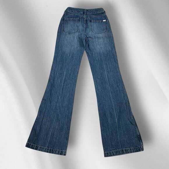 Vintage 90s Volcom Wide Leg Flare High Rise Flare Denim Jeans Women’s Size 1 - Picture 7 of 16